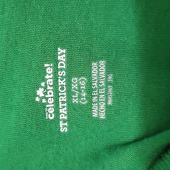 Way to Celebrate St Patrick's Day "Lepurrchaun" Graphic T-Shirt XL (14-16) - Picture 4 of 4